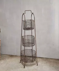 Nkuku Inkollu Three-Tiered Storage Stand Kitchen