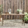 Nkuku Ishan Reclaimed Folding Dining & Coffee Table Living Room