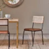 Nkuku Kitchen & Dining Room Iswa Leather & Rattan Dining Chair 1 Nkuku Kitchen & Dining Room Iswa Leather & Rattan Dining Chair