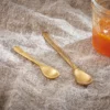 Nkuku Jahi Spoon Gift Set - Brushed Gold (Set Of 2) Tableware 1 Nkuku Jahi Spoon Gift Set - Brushed Gold (Set Of 2) Tableware