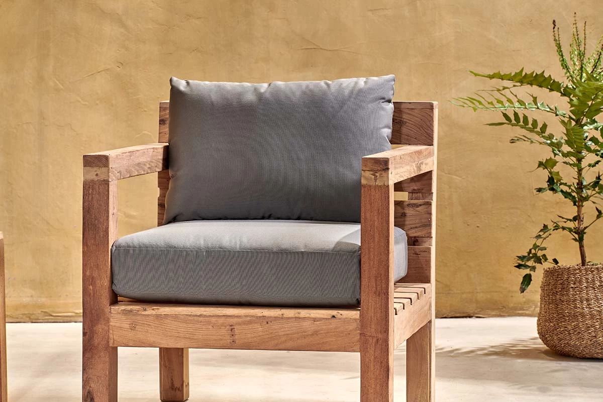 Nkuku Garden Furniture Jaisalmer Reclaimed Wood Armchair 6 Nkuku Garden Furniture Jaisalmer Reclaimed Wood Armchair