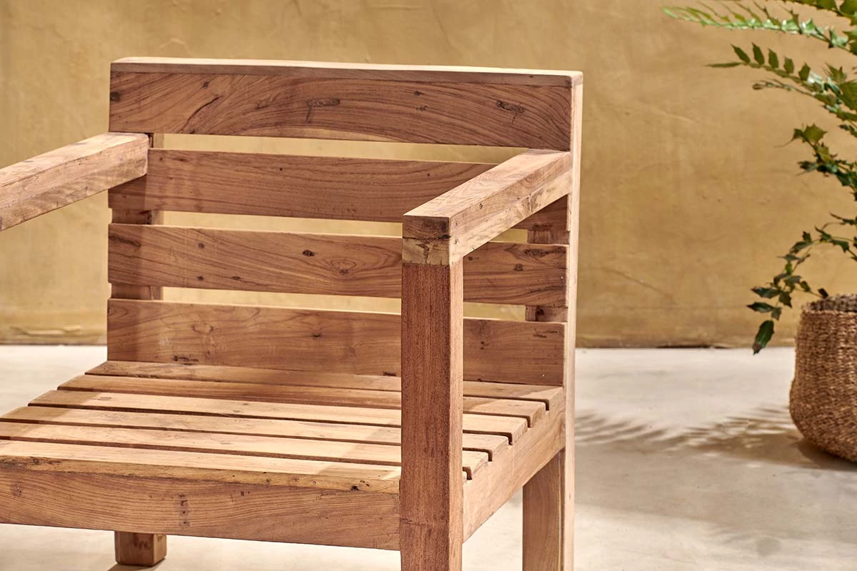 Nkuku Garden Furniture Jaisalmer Reclaimed Wood Armchair 8 Nkuku Garden Furniture Jaisalmer Reclaimed Wood Armchair