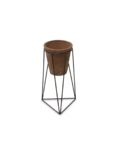 Nkuku Jara Terracotta Planter With Stand Home Accessories