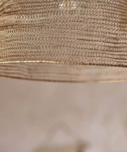 Nkuku Jatani Brass Wire Lampshade - Antique Brass Large 15 Nkuku Jatani Brass Wire Lampshade - Antique Brass Large