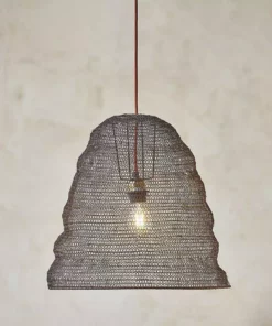 Nkuku Jatani Rust Wire Lampshade - Oval Large