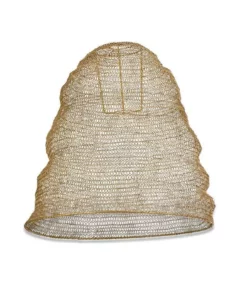 Nkuku Jatani Brass Wire Lampshade - Small Oval