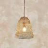 Nkuku Jatani Brass Wire Lampshade - Small Oval 2 Nkuku Jatani Brass Wire Lampshade - Small Oval