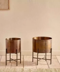 Nkuku Home Accessories Juoni Iron Planter