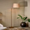 Nkuku Kara Floor Lamp - Brass Shop By Type