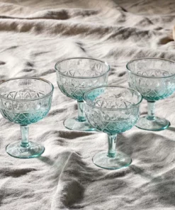 Nkuku Tableware Karala Champagne Glass - Clear (Set Of 4)