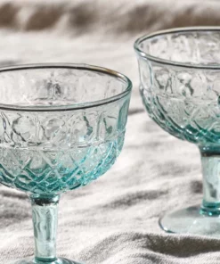 Nkuku Tableware Karala Champagne Glass - Clear (Set Of 4)