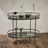 Nkuku Karoko Marble Drinks Table Living Room