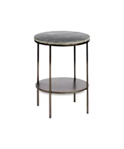 Nkuku Living Room Karoko Marble Side Table