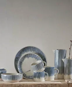 Nkuku Karuma Ceramic Plate - Blue & White