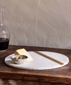 Nkuku Kasa Round Marble Board Serveware