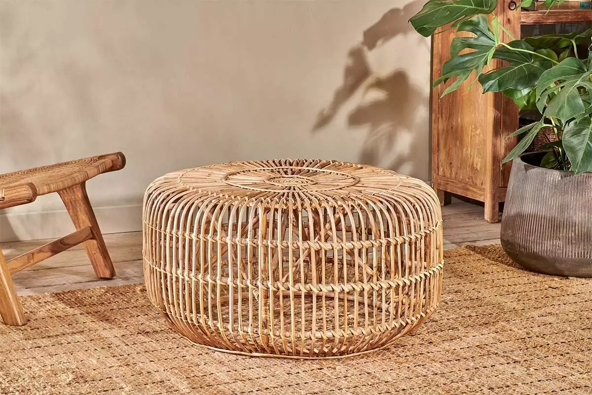 Nkuku Kedarpur Rattan Coffee Table New Arrivals 4 Nkuku Kedarpur Rattan Coffee Table New Arrivals