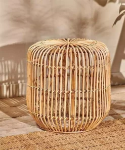 Nkuku New Arrivals Kedarpur Rattan Side Table