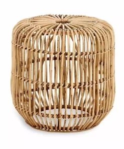 Nkuku New Arrivals Kedarpur Rattan Side Table