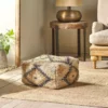 Nkuku New Arrivals Kesu Kilim Pouf - Small 2 Nkuku New Arrivals Kesu Kilim Pouf - Small