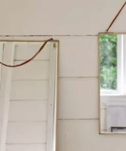 Nkuku Home Accessories Kiko Antique Brass Mirror