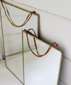 Nkuku Home Accessories Kiko Antique Brass Mirror