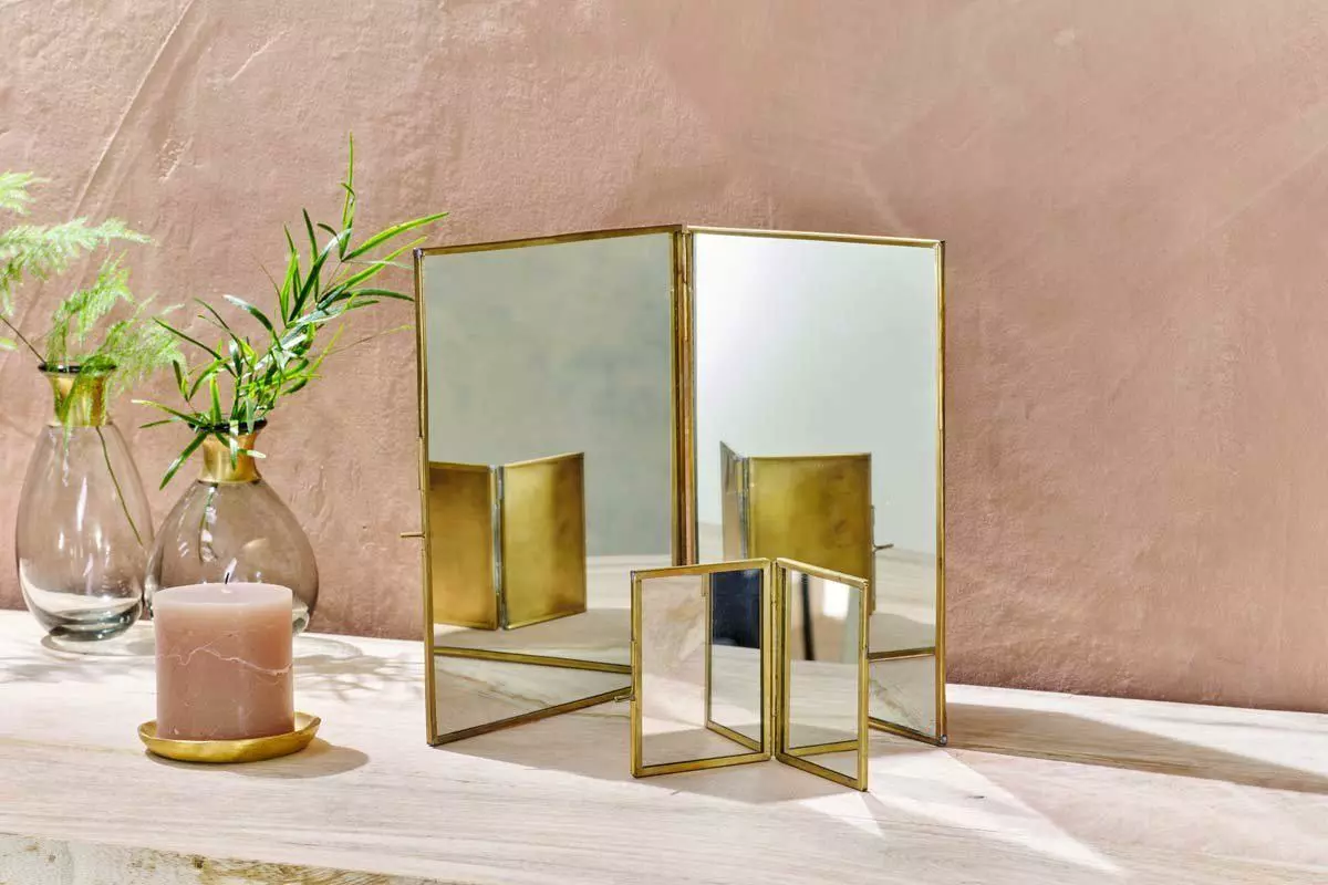 Nkuku Kiko Folding Mirror 3 Nkuku Kiko Folding Mirror