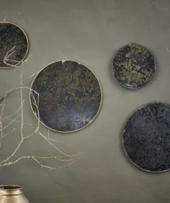 Nkuku Kiko Oiled Decorative Mirror - Antique Brass Home Accessories