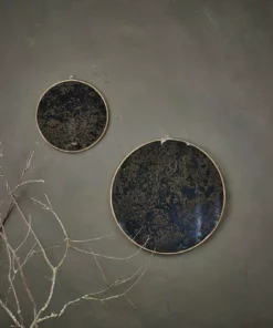 Nkuku Kiko Oiled Decorative Mirror - Antique Brass Home Accessories