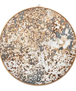 Nkuku Kiko Oiled Decorative Mirror - Antique Brass Home Accessories