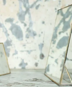 Nkuku Kiko Standing Mirror Brass Home Accessories