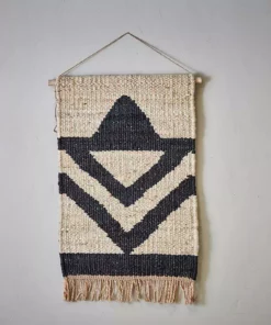 Nkuku Kilbo Hemp Wall Hanging - Triangles Home Accessories