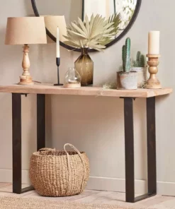 Nkuku Kiri Mango Wood Console Table New Arrivals