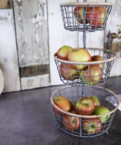 Nkuku Koba Wire Bowl Stand Kitchen