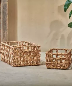 Nkuku Soft Furnishings Kora Rectangular Storage Basket