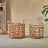 Nkuku Kora Round Storage Basket Soft Furnishings 1 Nkuku Kora Round Storage Basket Soft Furnishings