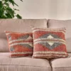 Nkuku New Arrivals Kutha Kilim Cushion Cover - Rust 1 Nkuku New Arrivals Kutha Kilim Cushion Cover - Rust