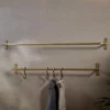 Nkuku Laila Iron Hanging Rail - Brass 2 Nkuku Laila Iron Hanging Rail - Brass