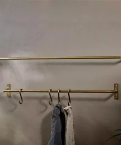 Nkuku Laila Iron Hanging Rail - Brass