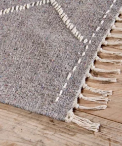Nkuku Lamandi Recycled Rug - Grey Home Accessories