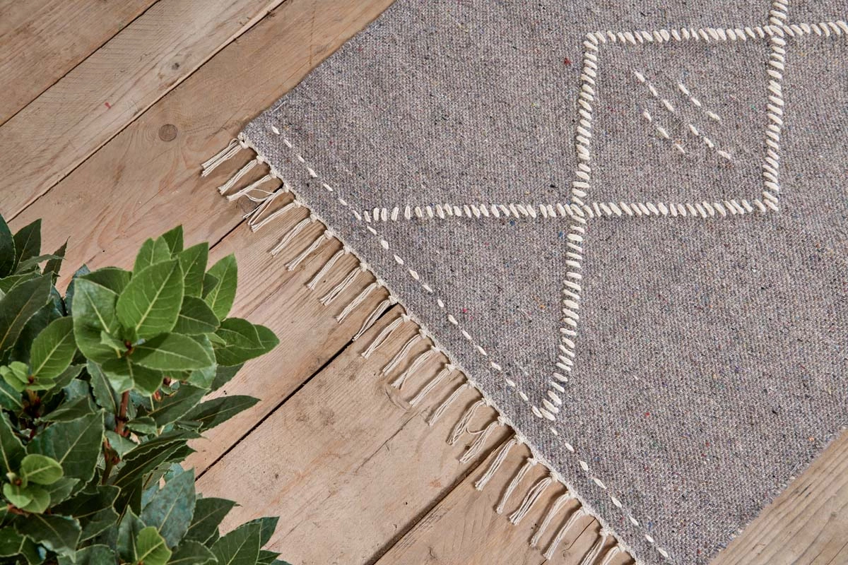 Nkuku Lamandi Recycled Runner - Grey Home Accessories 4 Nkuku Lamandi Recycled Runner - Grey Home Accessories