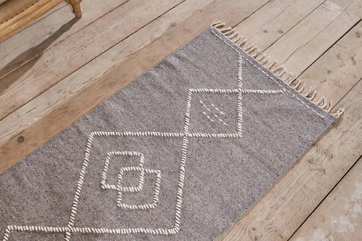 Nkuku Lamandi Recycled Runner - Grey Home Accessories 5 Nkuku Lamandi Recycled Runner - Grey Home Accessories