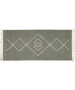 Nkuku Lamandi Recycled Runner - Moss Home Accessories 10 Nkuku Lamandi Recycled Runner - Moss Home Accessories