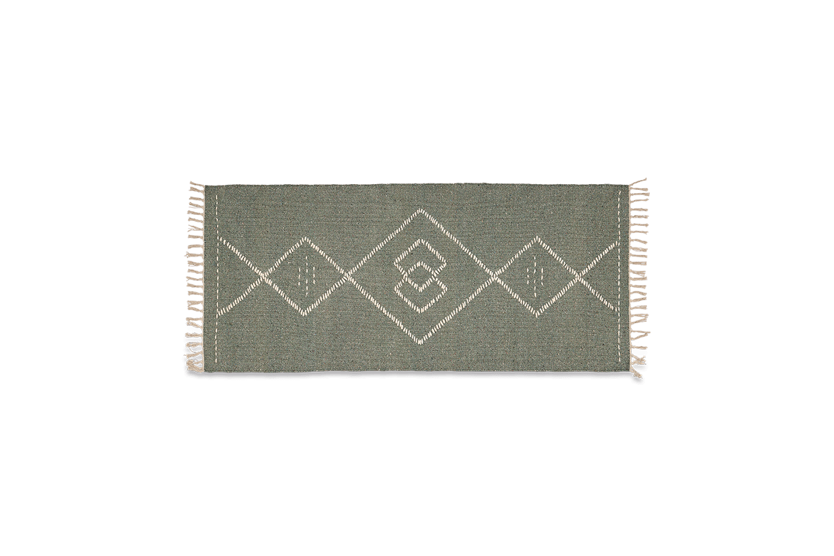 Nkuku Lamandi Recycled Runner - Moss Home Accessories 7 Nkuku Lamandi Recycled Runner - Moss Home Accessories