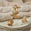Nkuku Leaf Brass Napkin Rings Table Accessories 1 Nkuku Leaf Brass Napkin Rings Table Accessories