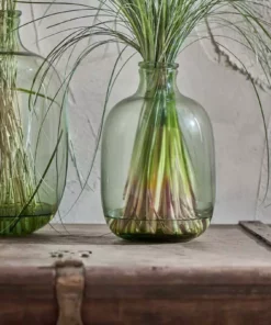 Nkuku Lua Glass Vase - Green Home Accessories