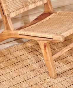 Nkuku Madrisana Acacia & Rattan Woven Chair