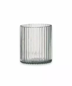 Nkuku New Arrivals Malana Recycled Glass Candle Holder - Clear