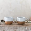 Nkuku Tableware Mali Coffee Mug - White (Set Of 2)