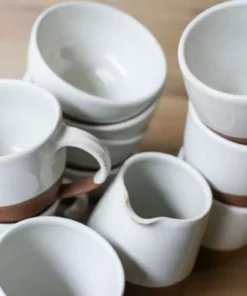 Nkuku Tableware Mali Coffee Mug - White (Set Of 2)