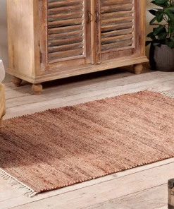 Nkuku Manado Jute & Cotton Rug - Rust 13 Nkuku Manado Jute & Cotton Rug - Rust